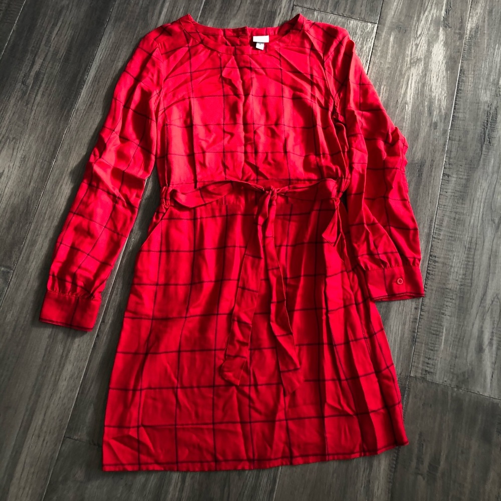 Cute red plaid dress